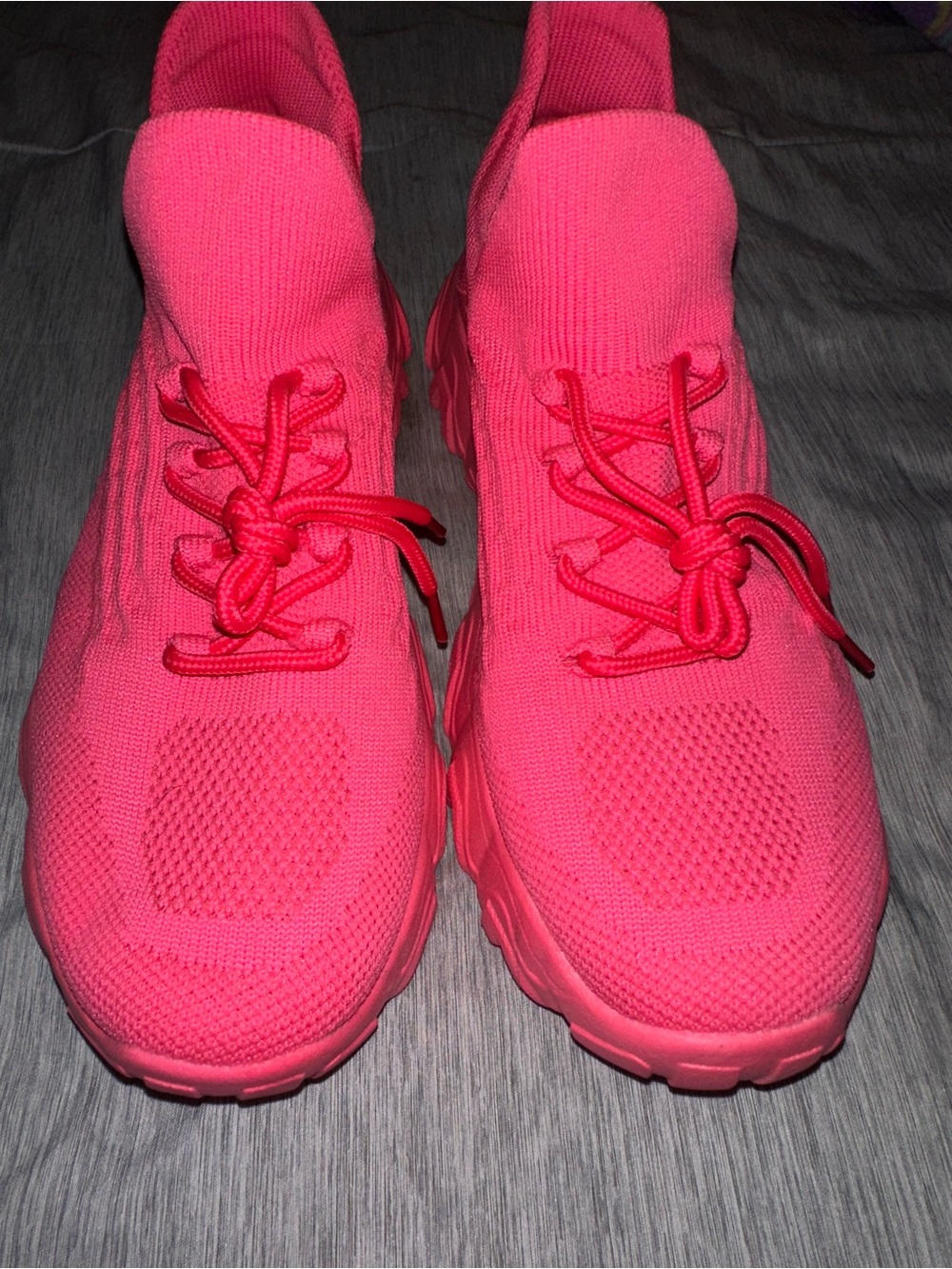 Women’s Athletic Knit Sneakers - Hot Pink